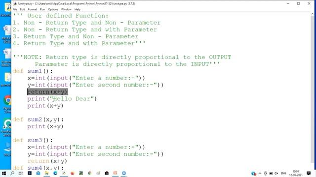 User Defined Function in PYTHON PART - 2 ( CBSE Class 12 Computer Science) смотреть онлайн