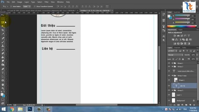 CV Design Tutorial | Hướng Dẫn Thiết Kế CV Bằng Photoshop