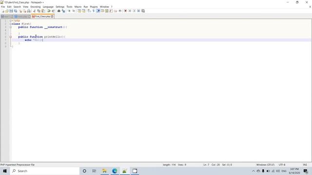 Simple Class in PHP смотреть онлайн
