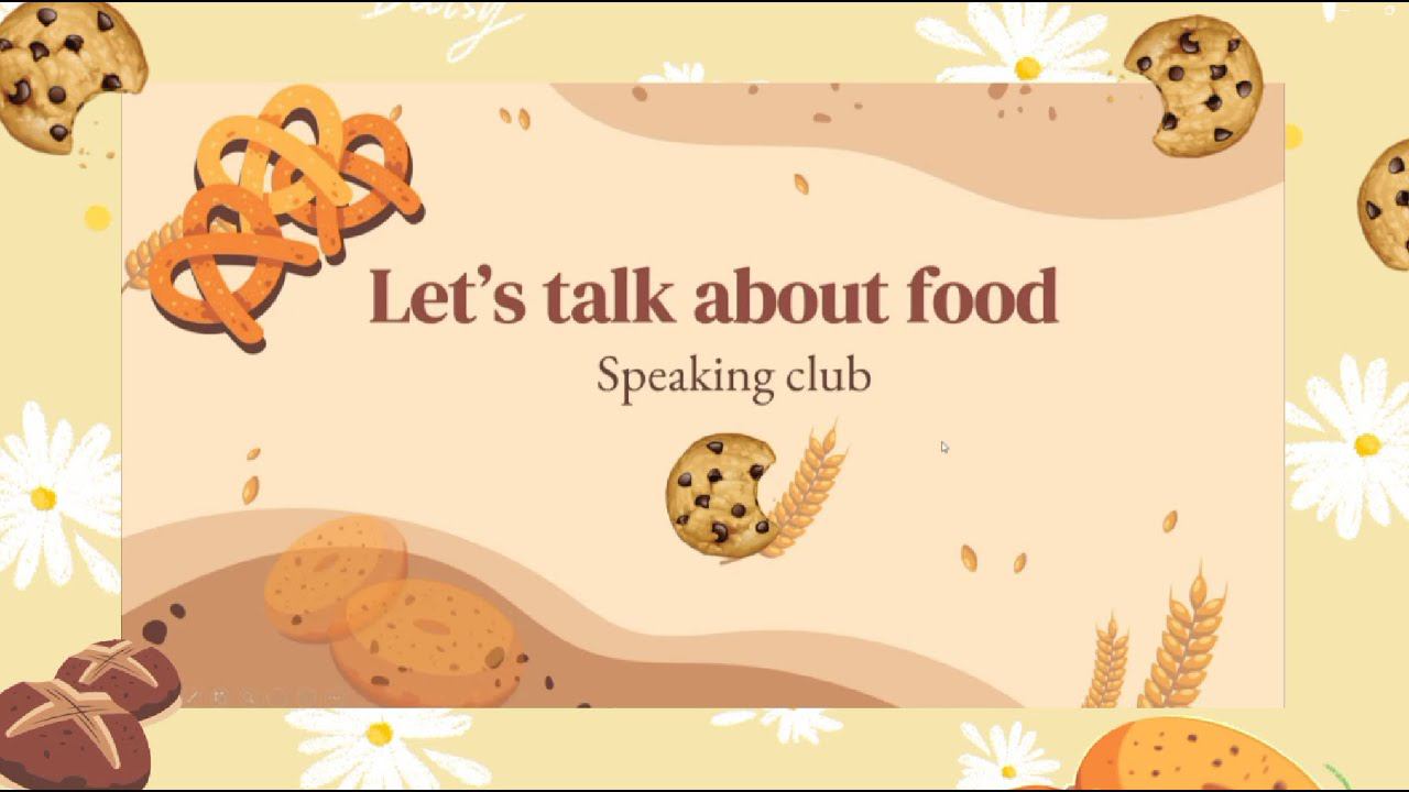 RED School online: Speaking club "Let's talk about food"