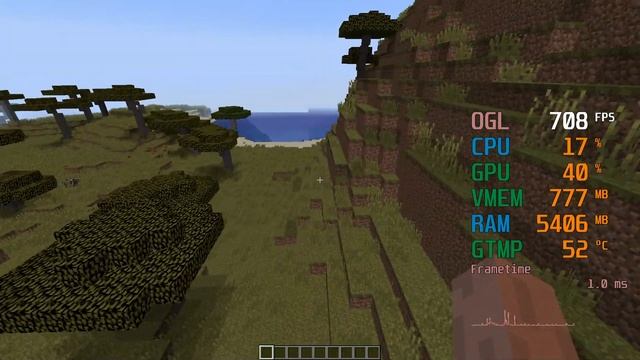 GeForce RTX 2060 -- Intel Core i7-3770 -- Minecraft FPS Test смотреть онлайн