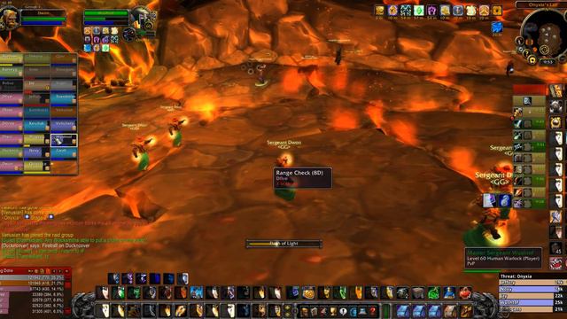 Classic WoW: Dwon Multiboxing 5 Paladins: First Onxyia Kill Split Raid (Holy)