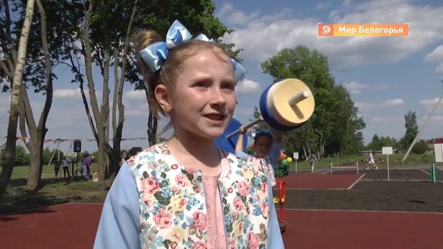 Новая детская площадка в губкинском Заломном смотреть онлайн