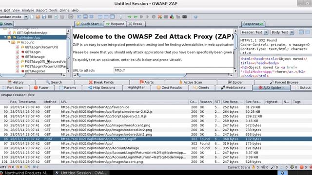 ZAP Tutorial - Ajax Spidering authenticated websites смотреть онлайн