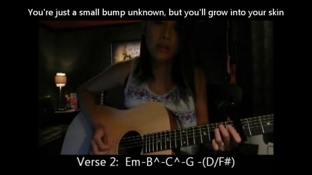 Tutorial/Chords/Onscreen Lyrics Cover - Ed Sheeran Small Bump смотреть онлайн