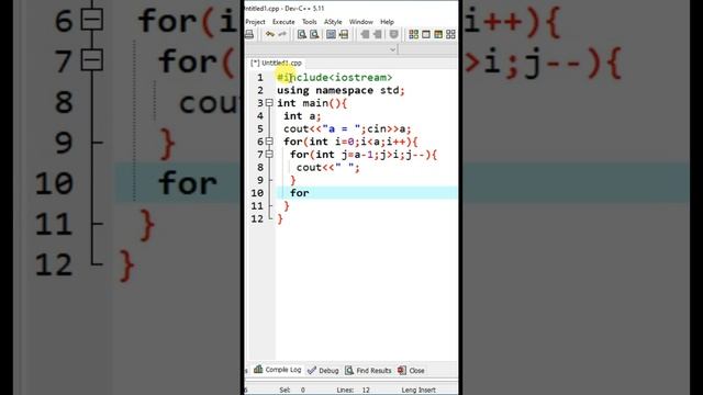 C++ full Pyramid C++ da Piramida shakli, смотреть онлайн