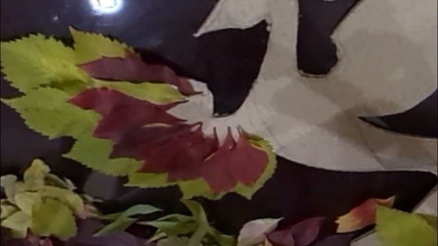 Феникс или Жар-птица. поделка на осень из листьев смотреть онлайн