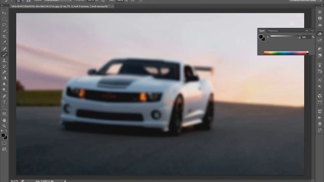 Как размыть задний фон в photoshop cs6 смотреть онлайн