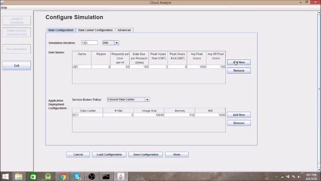 Cloud analyst Configuration смотреть онлайн