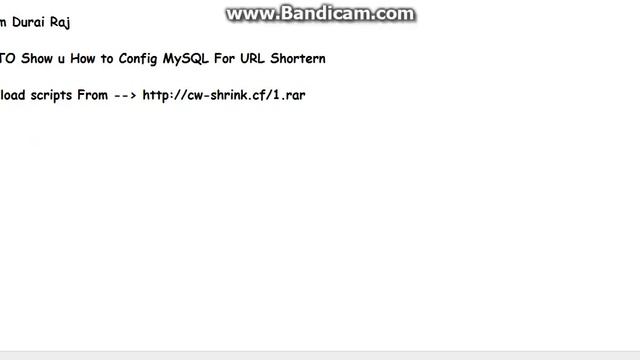 Config MySql For URL Shrink With Scripts. смотреть онлайн