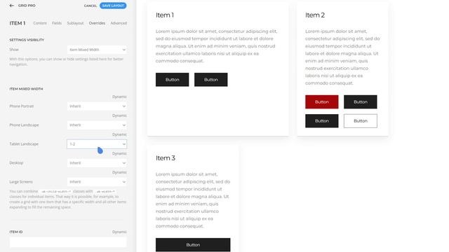 Grid Pro — Mixed Item Width смотреть онлайн