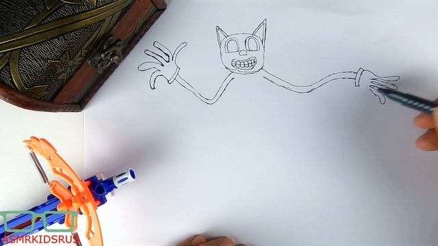 Нарисовать Cartoon Cat. How to Draw CARTOON CAT смотреть онлайн