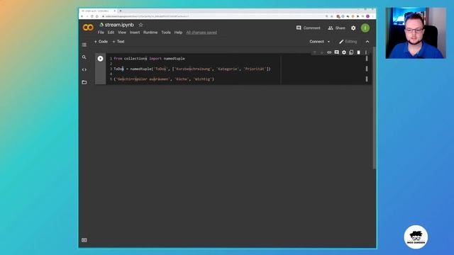 Python ERWEITERTE Datentypen - Warum solltest du Namedtuple benutzen? смотреть онлайн