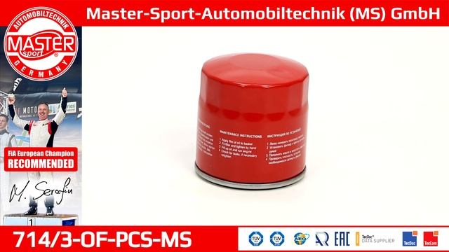 714/3-OF-PCS-MS | OIL FILTER | Master-Sport-Automobiltechnik (MS) GmbH смотреть онлайн