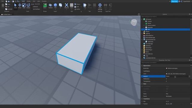 How To Change a Part Material on Roblox Studio смотреть онлайн