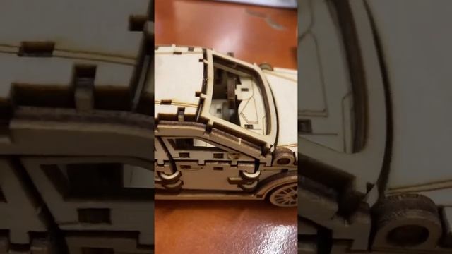 Деревянный конструктор сборная модель 3D машина смотреть онлайн