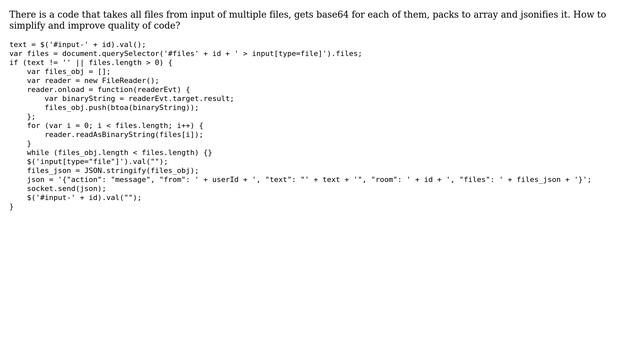 Sending file[type="file"] multiple content as list of base64's смотреть онлайн