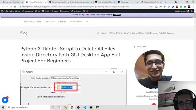 Python 3 Tkinter Script to Delete All Files Inside Directory Path GUI Desktop App Full Project смотреть онлайн