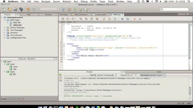 GlassFish 3 - NetBeans смотреть онлайн