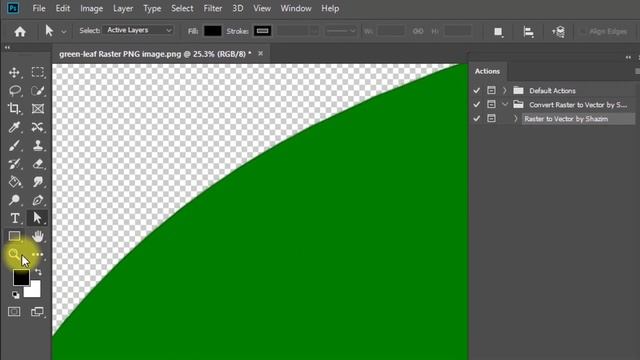 Convert a Low Resolution Logo into a High Res Vector Graphic in Photoshop by 1-Click смотреть онлайн