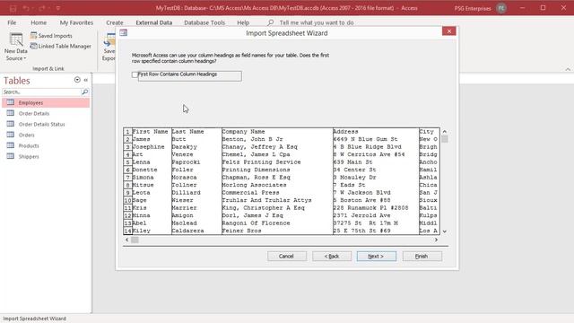 How to Import Excel Spreadsheet Data into MS Access Table - Office 365 смотреть онлайн
