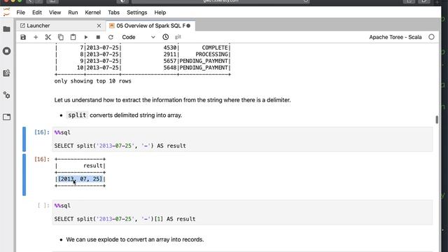 Spark SQL - Pre-defined Functions - String Manipulation Functions смотреть онлайн