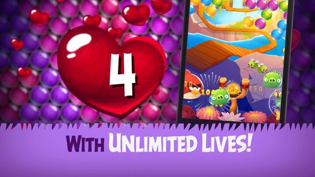 Angry Birds POP - Event: Unlimited Lives смотреть онлайн