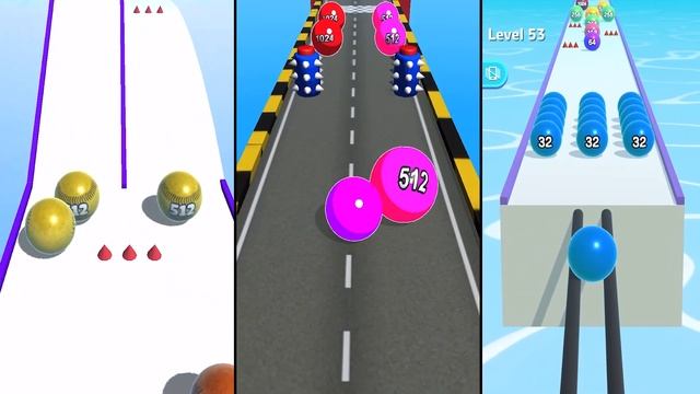 2048 Balls (Color Ball Run) VS Ball Run 2048 VS Ball Merge 2048 | MAX Level SpeedRun Gameplay смотреть онлайн