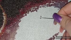 2 Способа закрепки нити на канве