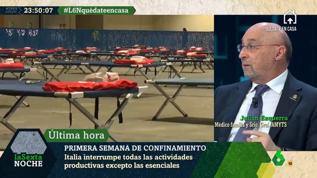 Julián Ezquerra denuncia en La Sexta Noche la falta de coordinación para hacer frente al coronaviru смотреть онлайн
