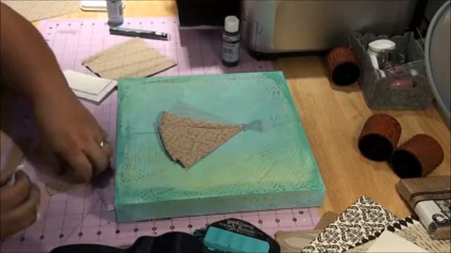 DIY Upcycled Canvas - Turn a Damaged Canvas into a Work of Winged Dress Form Art смотреть онлайн