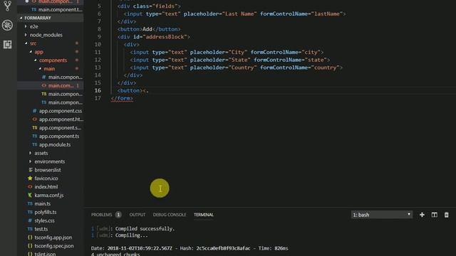 How to use FormArray in Reactive Forms in Angular Form. смотреть онлайн