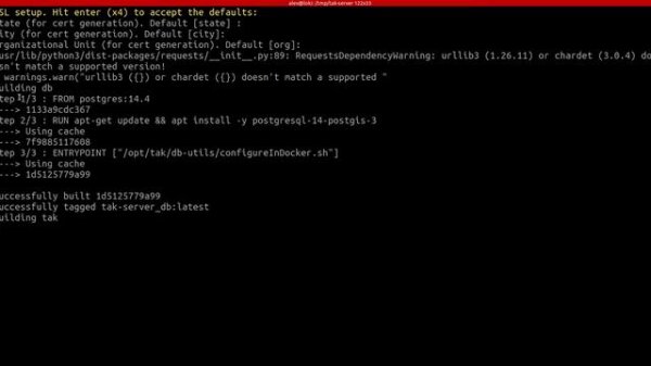 TAK Server install (Docker)