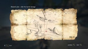 Assassins Creed IV Black Flag | treasure map 502, 44