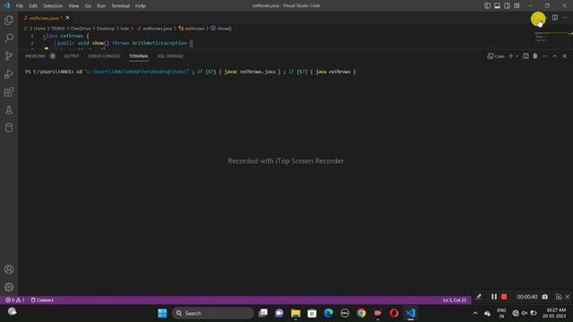 Exception Handling :Throws keyword | Java | MSBTE 4th semester смотреть онлайн