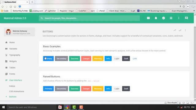Material Dashboard Admin Template смотреть онлайн