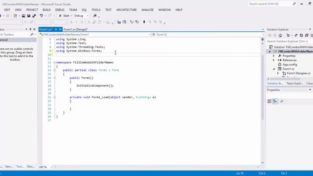 Fill Combobox with folder names in C# Windows Forms смотреть онлайн