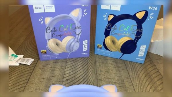 Audífonos Hoco W36 con lindas orejas de Gatito ?✅