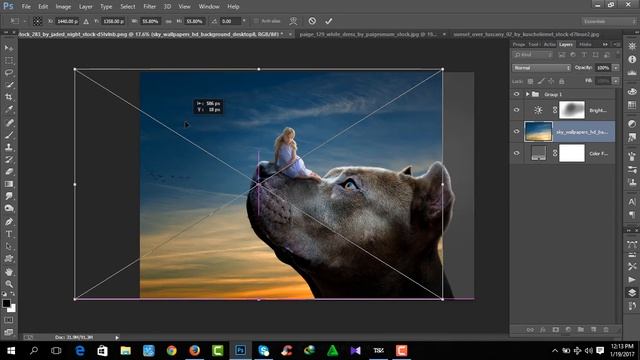 Photoshop Manipulation Tutorial Girl And The Dog Miniature Photo Effects Adobe Photoshop CC смотреть онлайн