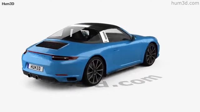 Porsche 911 Targa (991) 4S 2016 3D model by Hum3D.com смотреть онлайн