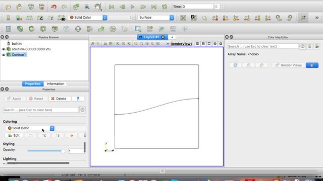 Paraview - changing contour line width смотреть онлайн