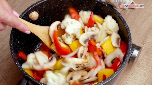 Соте из овощей с фасолью и тофу - Рецепты от Со Вкусом смотреть онлайн