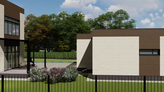 Визуализация архитектурного проекта загородной усадьбы (КП Березняки) смотреть онлайн