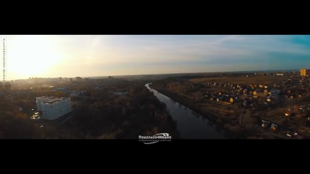 Подольск с высоты птичьего полёта Ноябрь 2015 года смотреть онлайн