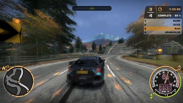 Hot Wheels STH Honda Civic Type-R in NFS MW смотреть онлайн