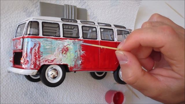 Ravell 1:24 Volkswagen T1 Samba Bus assembly and paint смотреть онлайн