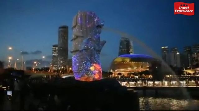 Merlion Park Light Show 2018 - Merlion Park in Singapore смотреть онлайн
