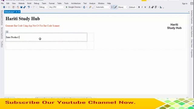 Generate BarCode For Bar Code Scanner with Asp.Net C# | Hindi | Free Online Learning Classes смотреть онлайн