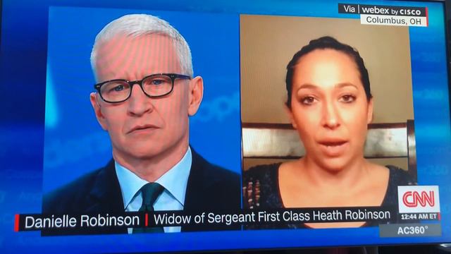 Danielle Robinson discusses husband’s burn pit related lung cancer and death with Anderson Cooper смотреть онлайн