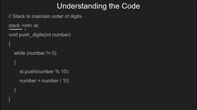 Reverse a number using stack | GeeksforGeeks смотреть онлайн